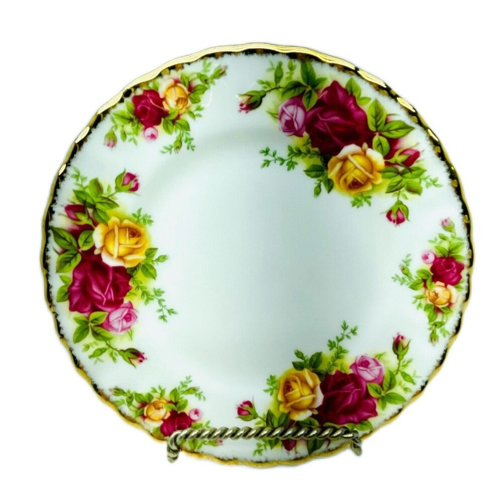 Royal Albert OLD COUNTRY ROSES Desert Plate Fine Bone China 1962 England 6.25"